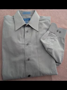 Savile Row Light Gray Men's Dress Shirt
